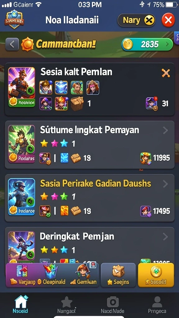 kg778 - Screenshot karakter dengan kostum unik di KG778.