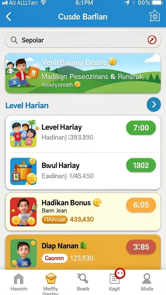 superhoki - Tampilan antarmuka yang menarik dan user-friendly.